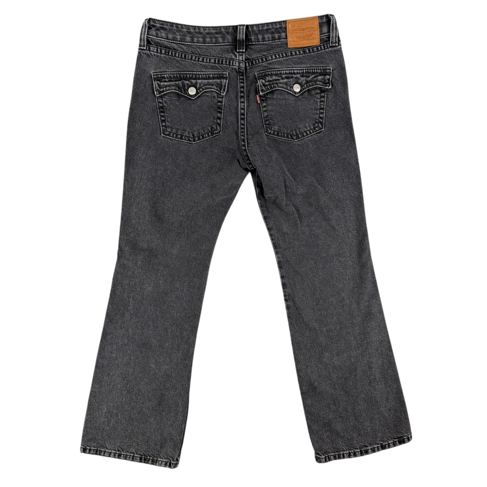 Levi's Premium Jeans‎ Womens 31 Black Noughties Bootcut Denim Water Less Stretch - Picture 5 of 14